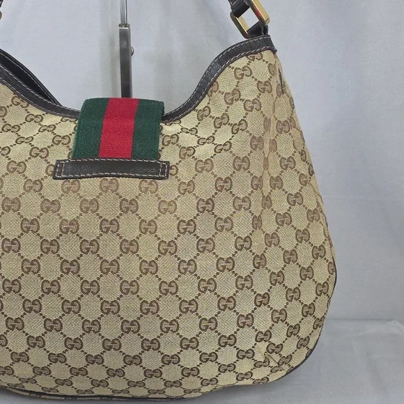 ✨️GUCCI GG Canvas Web New Ladies Hobo Bag - Picture 7 of 16